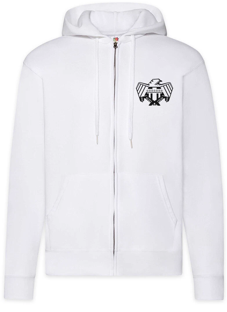 Justice Department Logo I Zipper Hoodie Judge One Comic Mega Dredd Dept