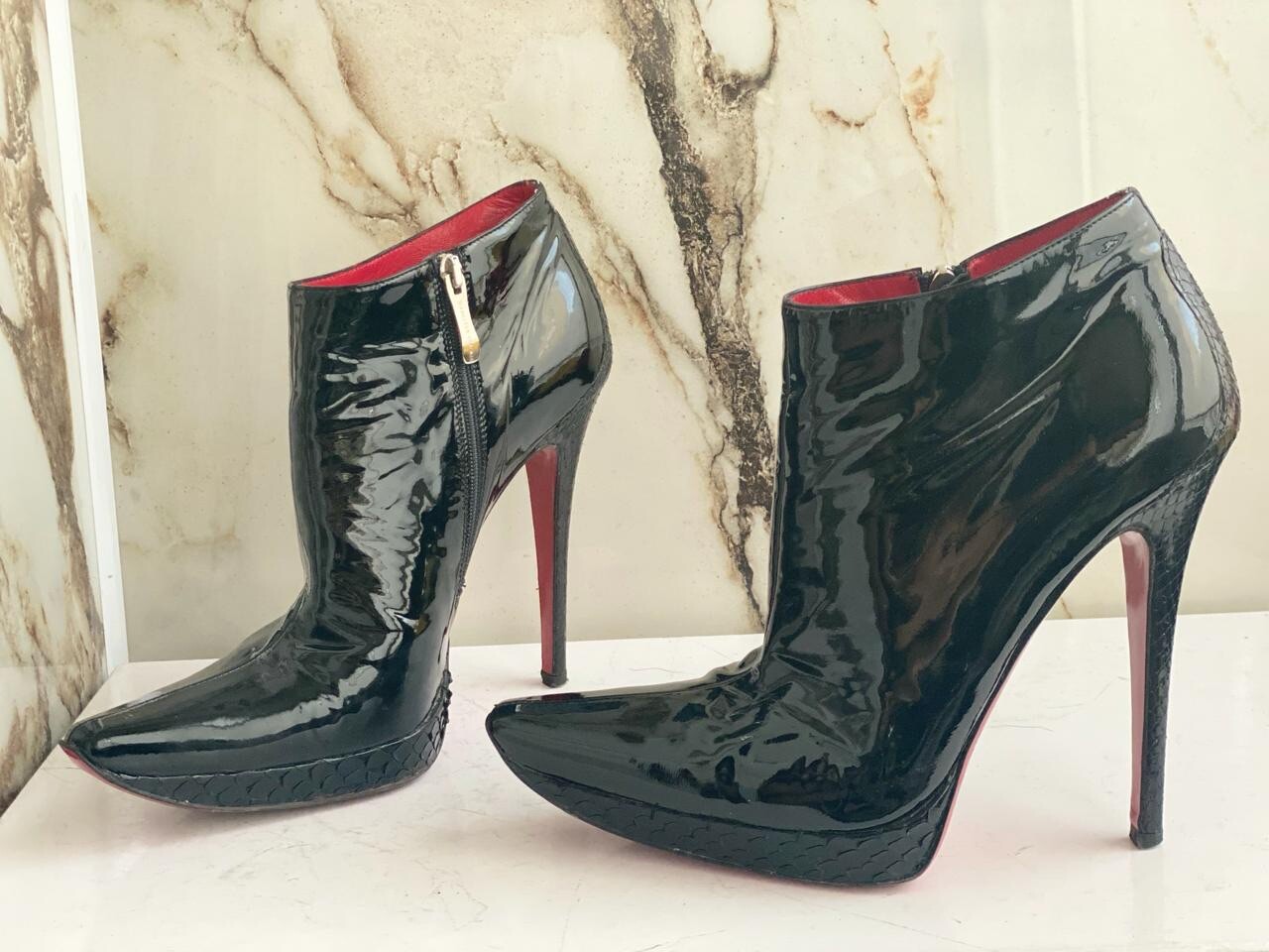 Gianmarco Lorenzi Women Leather Boots Very Rare Model Sexy Heels Size 40 image 3