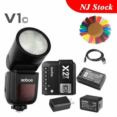 US Godox V1-C V1C 2.4G TTL HSS Camera Flash Speedlite X2T-C Trigger For Canon