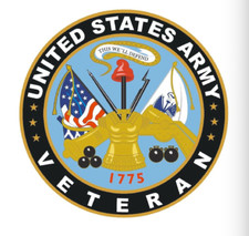 3" ARMY VETERAN MILITARY ARMED FORCES STICKER DECAL USA MADE