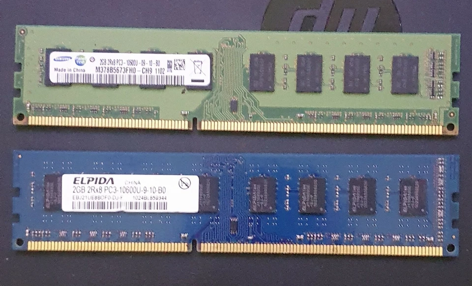 Memorie ram Ddr3 2gb 10600u 1333 mhz  2rx8 desktop windows - Immagine 2 di 2