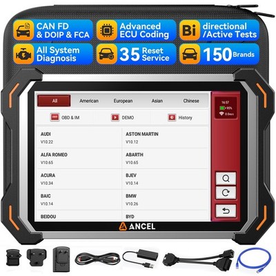 ANCEL DS600BT Car OBD2 Diagnosegerät KFZ Auto Scanner ECU Coding Active TEST