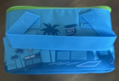 New Trader Joe's Mini Insulated Tote Lunch Bag Sea Blue Green Limited Edition