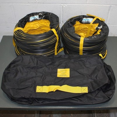 (2) Ecko Flex Flexible Ventilation Ducting FDT-30534005BB, 12'' x 15ft, Yellow