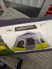 CORE Instant Cabin Tents | 6 Person Family Cabin Multi Room Pop Up Tents