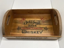 Vintage Jack Daniels Old No 7 Tennessee Whiskey Wooden Crate Box Carrier