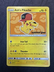 Ash's Pikachu SM110 SM Black Star Promo