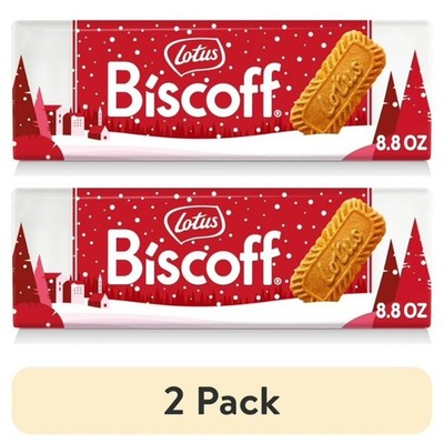 (2 pack) Lotus Biscoff Cookies, 8.8oz, 32 Cookies per Pack