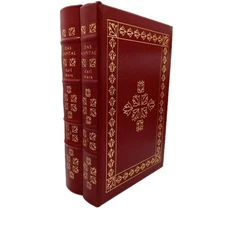 DAS KAPITAL by Karl Marx 1992 Easton Press Volumes I & II Leather Bound