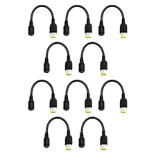 10PCS Round 7.9*5.5mm to Square Plug Adapter Durable Quality for Lenovo Thinkpad