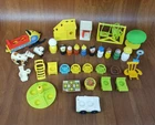 Fisher-Price Little People Figures Furniture Snowmobile Accessory Lot Vintage
