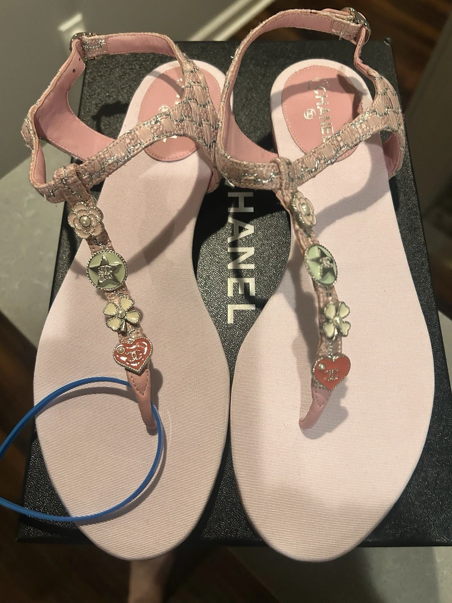 CHANEL Silver Sandals for Women for sale | eBay