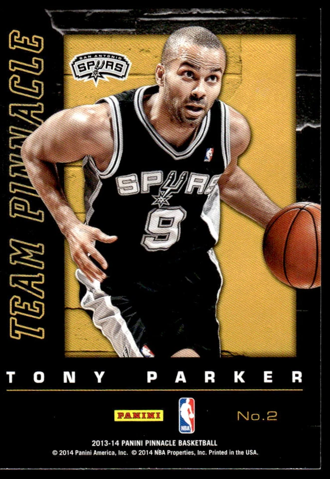 2013-14 Pinnacle #2 Russell Westbrook / Tony Parker BASKETBALL Thunder - Image 2 of 2