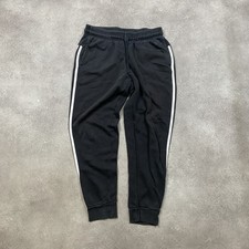 Adidas Joggers Womens Medium Tapered Athletic Track Pants, Black
