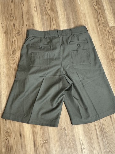 JACQUEMUS LE GADJO Men's Shorts Size 50 / US 40 100% Wool Olive Green Color - Picture 5 of 17