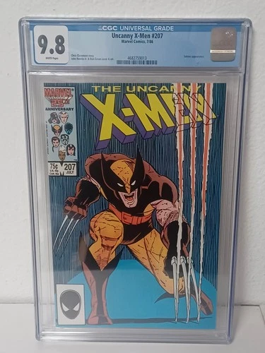 UNCANNY X-MEN #207 (Marvel Comics, 1986) CGC Graded 9.8 ~ WHITE Pages