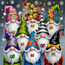Diamond Paintings Kits for Beginners,Christmas Gnome Arts 