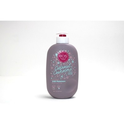 eos Caramel Cashmere 24H Moisture Body Lotion, Cozy Holiday Scent, 16 fl oz
