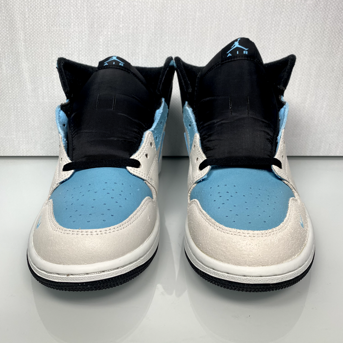 Nike Air Jordan 1 Mid SE Shoes Blue Chill Summit White 