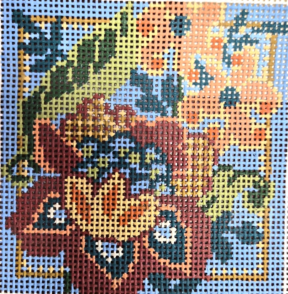 Vintage PHA'S Yarn Design Hand-Painted Needlepoint Bell Pull ? Canvas 13 Ct - Image 4 of 4