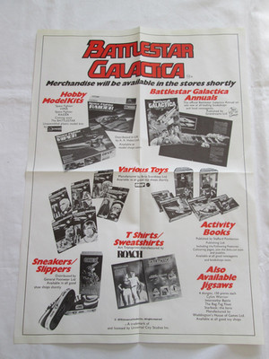 Battlestar Galactica (Original Verkauf Plakat ) im super Zustand von 1978