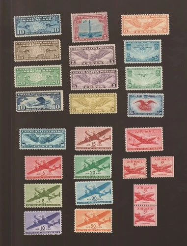 US Stamps, Collection Lot, Ar Post, all MNH OG