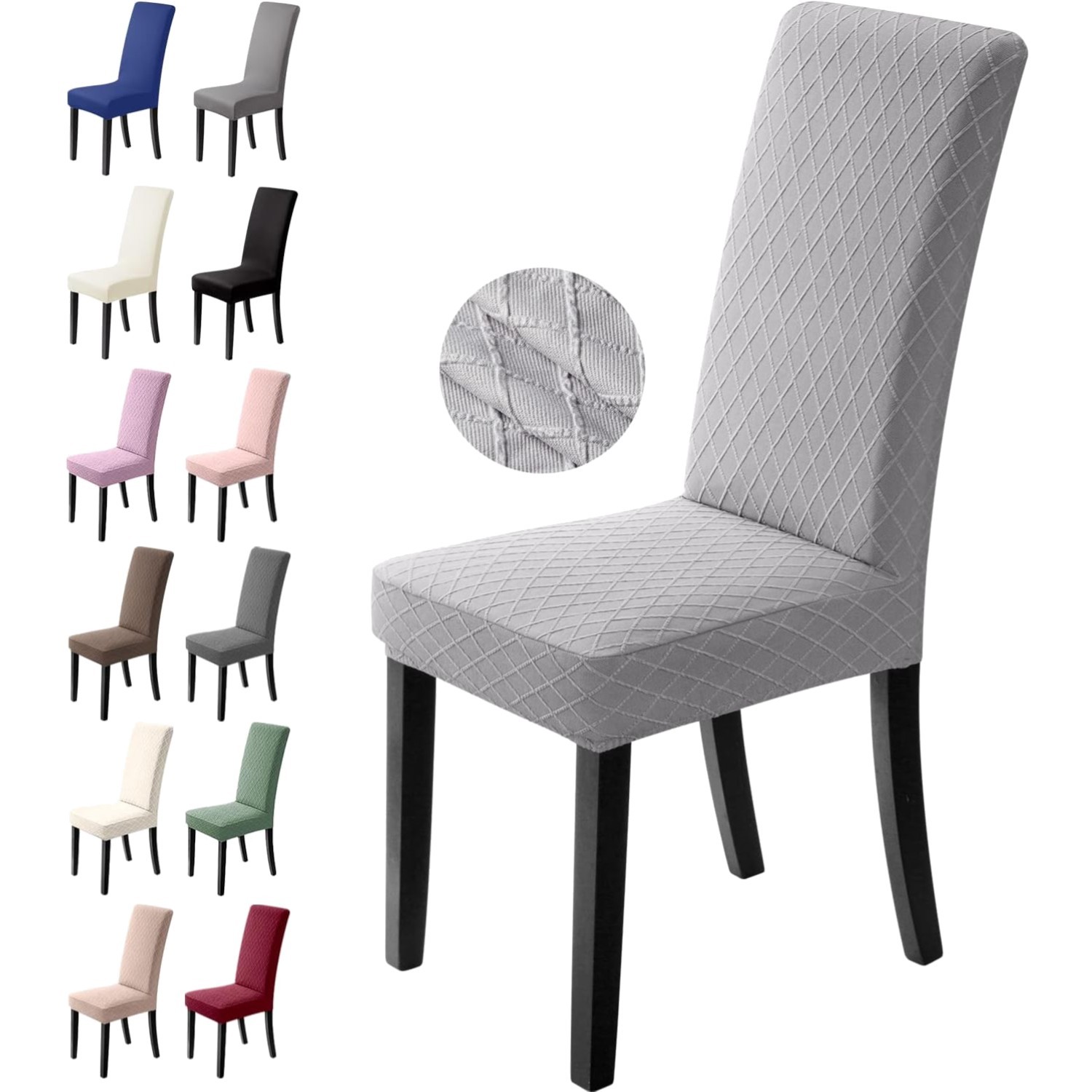 Stuhlhussen 4er Set Elastisch Bezug Stretch Husse Stuhlüberzug Esszimmer Hotel