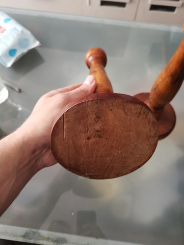 Wood Candle Holder, Set of 2 - Decorative tall candle holders💥✨ - Picture 5 of 10