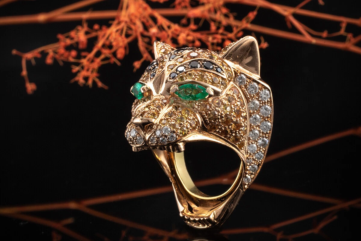 Anello clearance tigre cartier