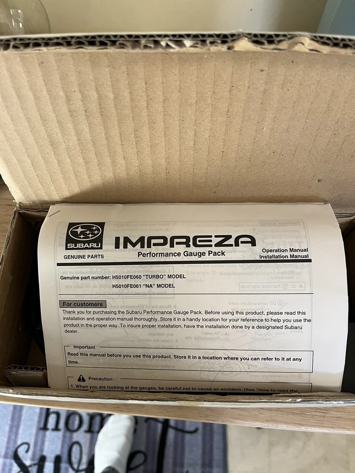Genuino Subaru Impreza Performance Gauge Pack H5010FE060 Foto 3 de 4