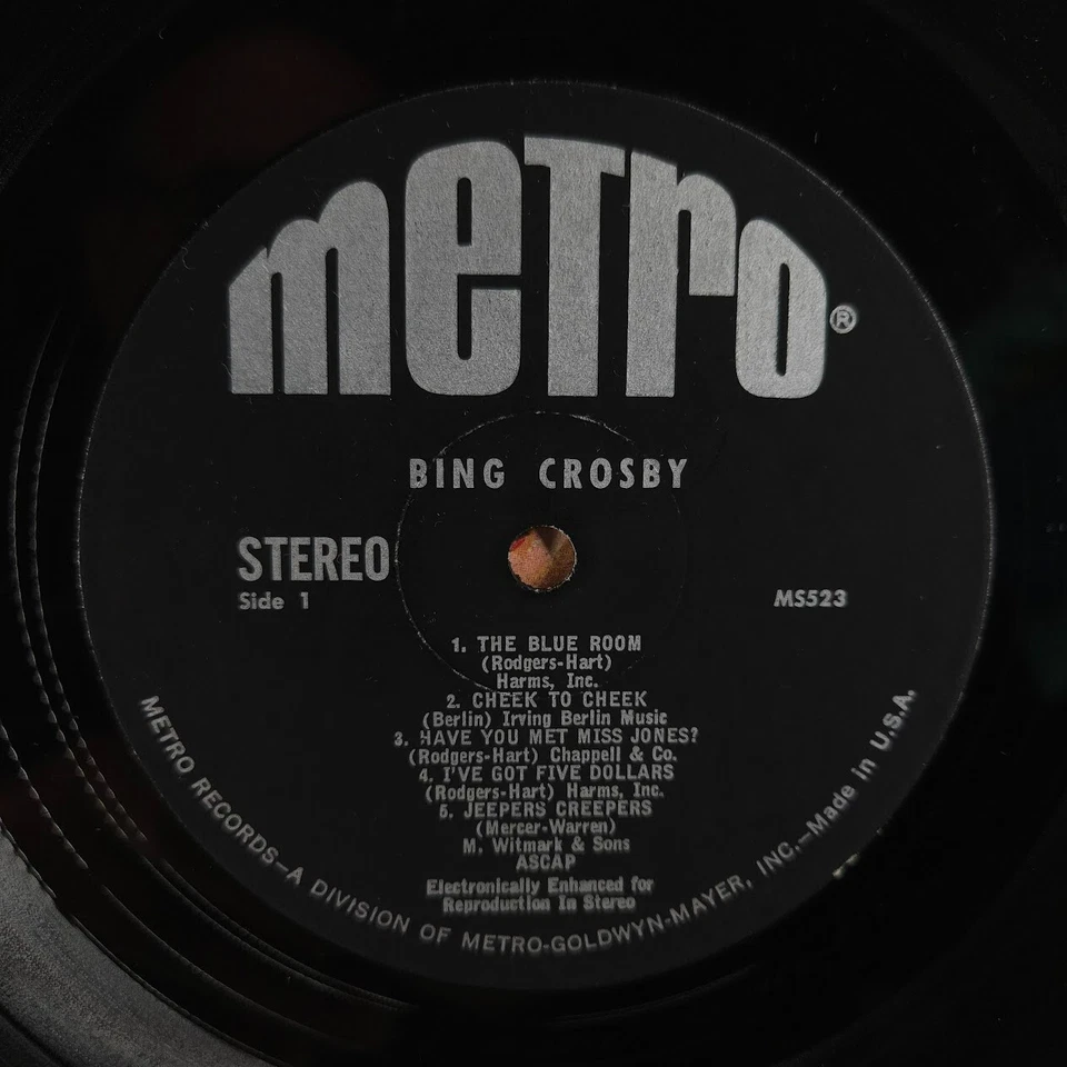 Bing Crosby Self Titled Album Vinyl Metro Exciting World Of Music Stereo MS523 - Image 4 of 4