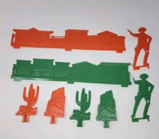 Vintage 1973 Ideal Gunfight At OK Corral Board Game Replacement Parts Pieces Set