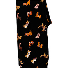 Lularoe TC Dog Puppy American Bandana Leggings New Super Cute Black Background