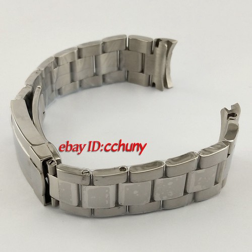20mm Estéril 316L Acero Inoxidable Sólido Pulsera Ajuste Hombre Reloj P210 - Imagen 4 de 7