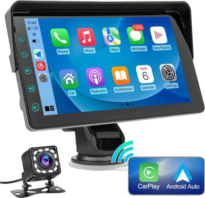 2024 Newest Wireless Apple Carplay&Android Auto Camera/Bluetooth/GPS/Navigation