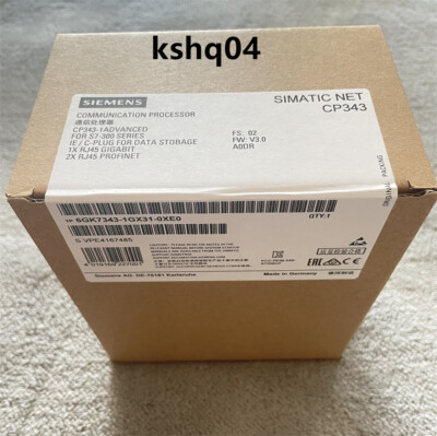 SiemensCommunication Processor6GK7343-1GX31-0XE06GK7 343-1GX31-0XE0Fast Shipping