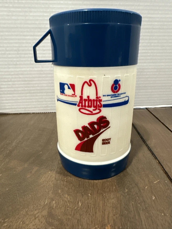Vintage Chicago Cubs MLB Promo Arby’s Dads Root Beer Beverage Thermos Cooler Cup - Image 2 of 4