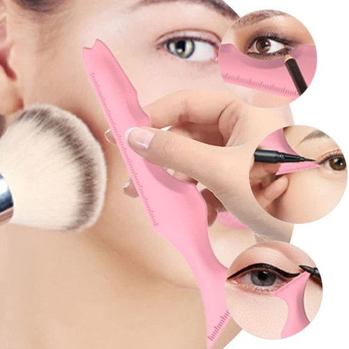 4pcs Reusable Silicone Eyeliner Stencils Set Lash Guard Eye Makeup Tools - Picture 4 of 26