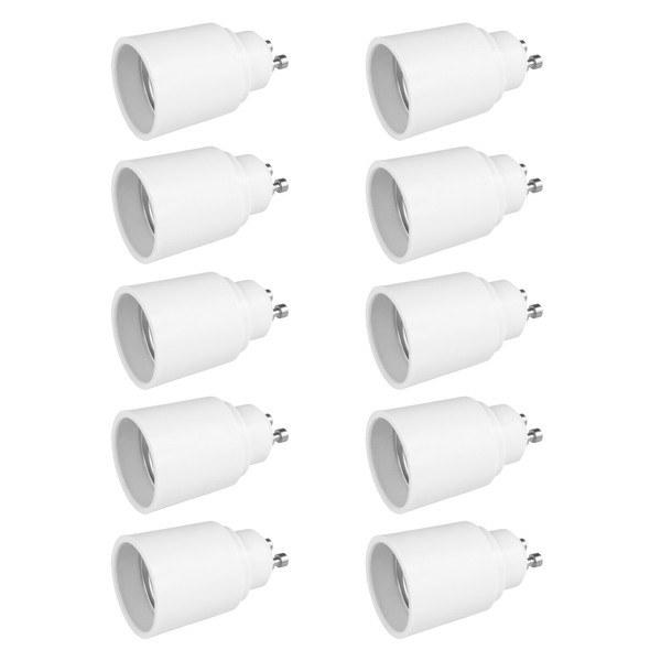 10X Lampensockel Adapter GU10 Auf E27 Fassung Sockel Stecker GlüHbirne Lampe Led-image