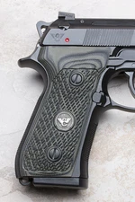 Wilson Combat Grips for Beretta 92/96 G10 - Ultra Thin Checkered - Dirty Olive