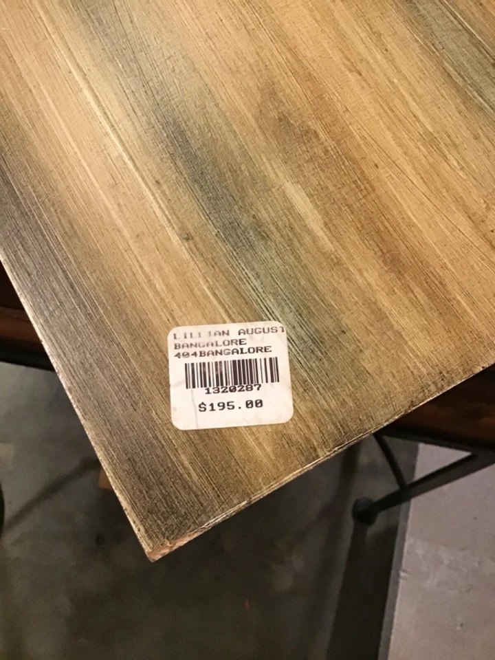 Lillian August 16” x 8” Wood and Glass Serving Tray Beautiful Pattern in EUC - Image 4 of 4