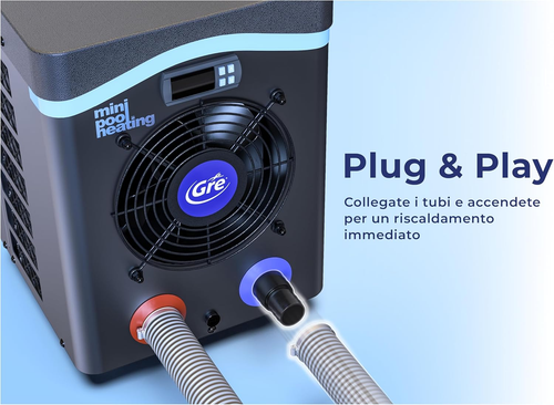 HPM30 - Mini Pompa Di Calore per Piscine Fuori Terra Fino a 30 M3, Riscaldamento - Foto 3 di 11