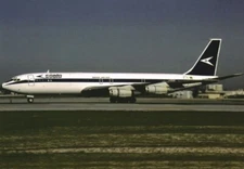 Saeta Ecuador Boeing 707 HC-BLY @ Miami - postcard