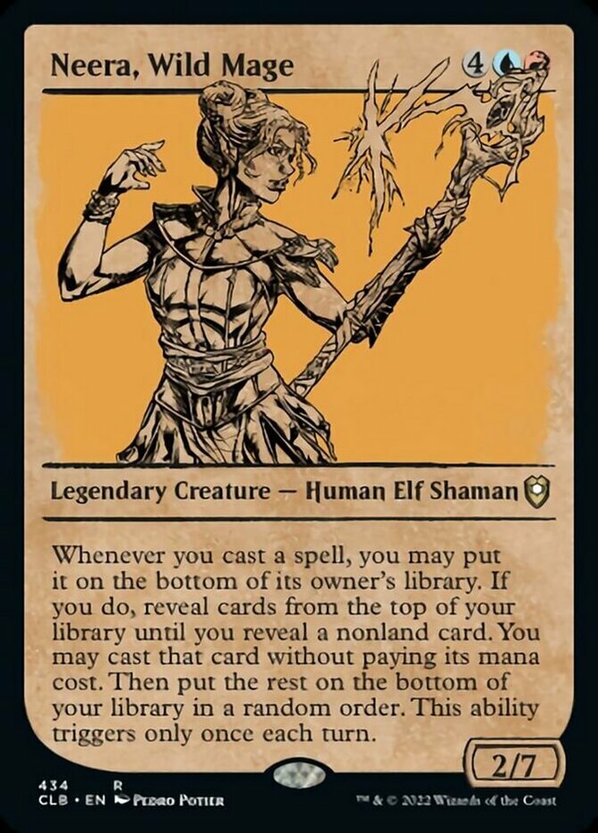 Neera, Wild Mage - Foil - Showcase x1 - Commander Legends: Battle