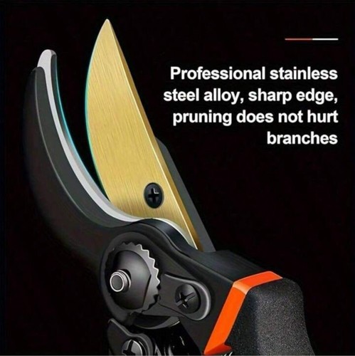 8.5" Titanium Bypass Pruning Shears – Professional Heavy-Duty Garden Tool - Picture 3 of 11