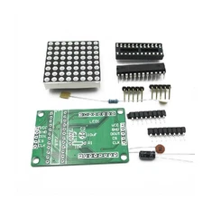 5PCS MAX7219 Red Dot Matrix Module MCU Control Display Module DIY Kit 