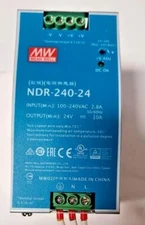 MEAN WELL NDR-240-24 MEAN WELL NDR-240-24 NDR24024 AC DC POWER SUPPLY