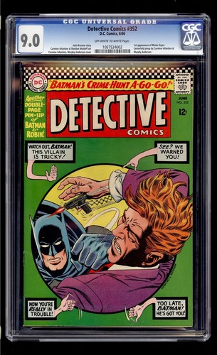 Detective Comics #352 1966 CGC 9.0 VF/NM OW/W High Definition Scans**