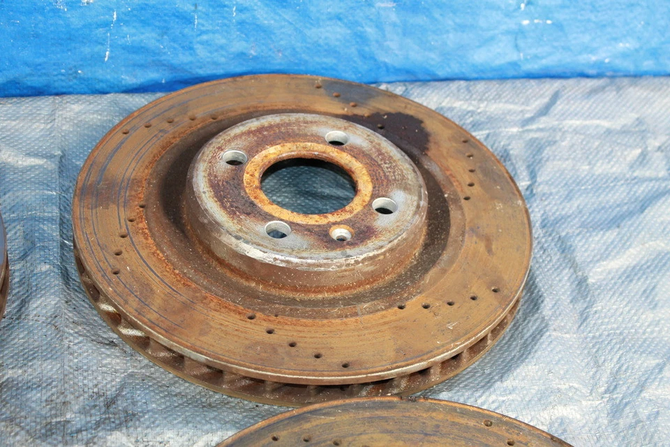 05-10 LOTUS ELISE S2 111R ROTORES DE FRENO DELANTEROS TRASEROS OEM JUEGO COMPLETO IZQUIERDO DERECHO 06 07 Foto 3 de 4