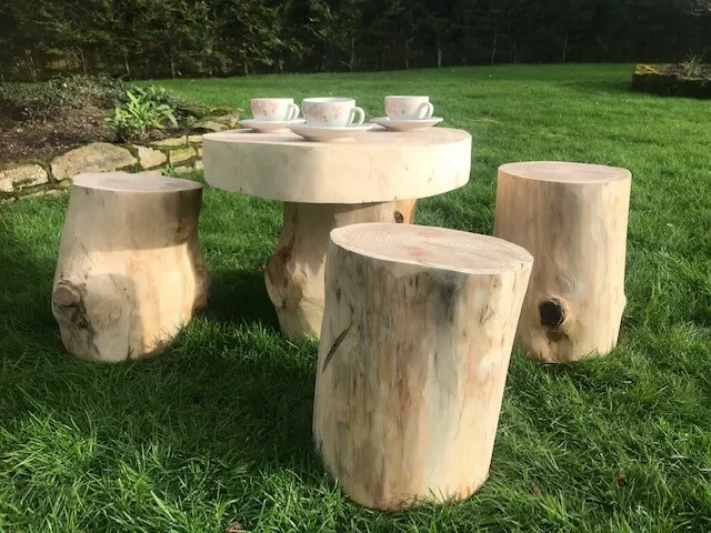 Rustic log online outdoor furniture